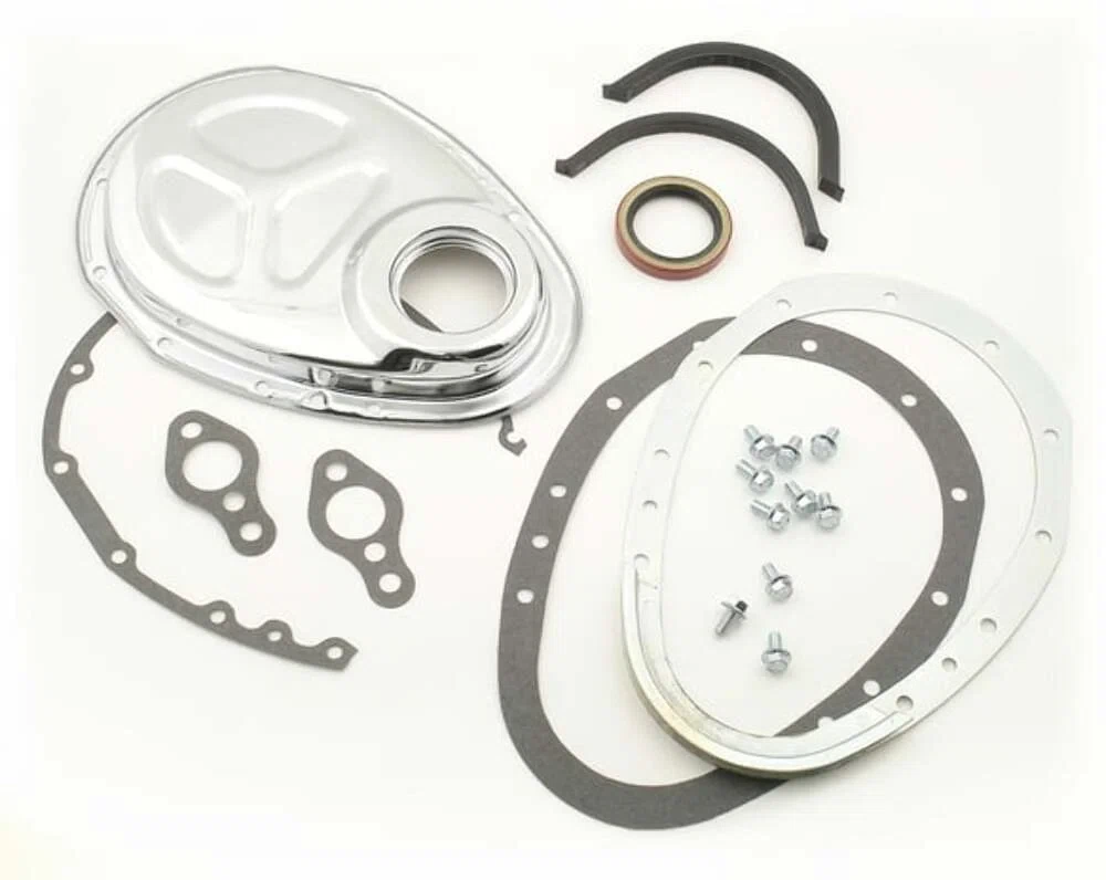Mr. Gasket 2 Piece Quick Change Timing Cover - Chrome - 1099